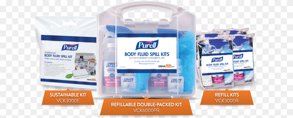 Purell Body Fluid Spill Kit, First Aid Free Png Download