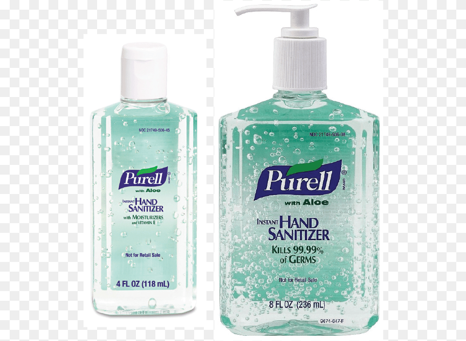 Purell Hand Sanitizer, Bottle, Lotion, Cosmetics, Perfume Png Image