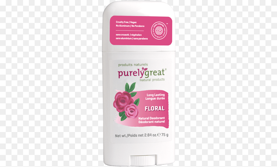Purelygreat Floral Stick Deodorant Deodorant, Cosmetics, Flower, Plant Png Image