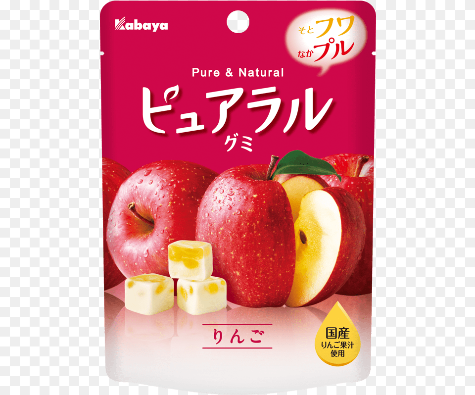 Pureral Gummy Apple Kabaya Pure And Natural, Food, Fruit, Plant, Produce Free Transparent Png