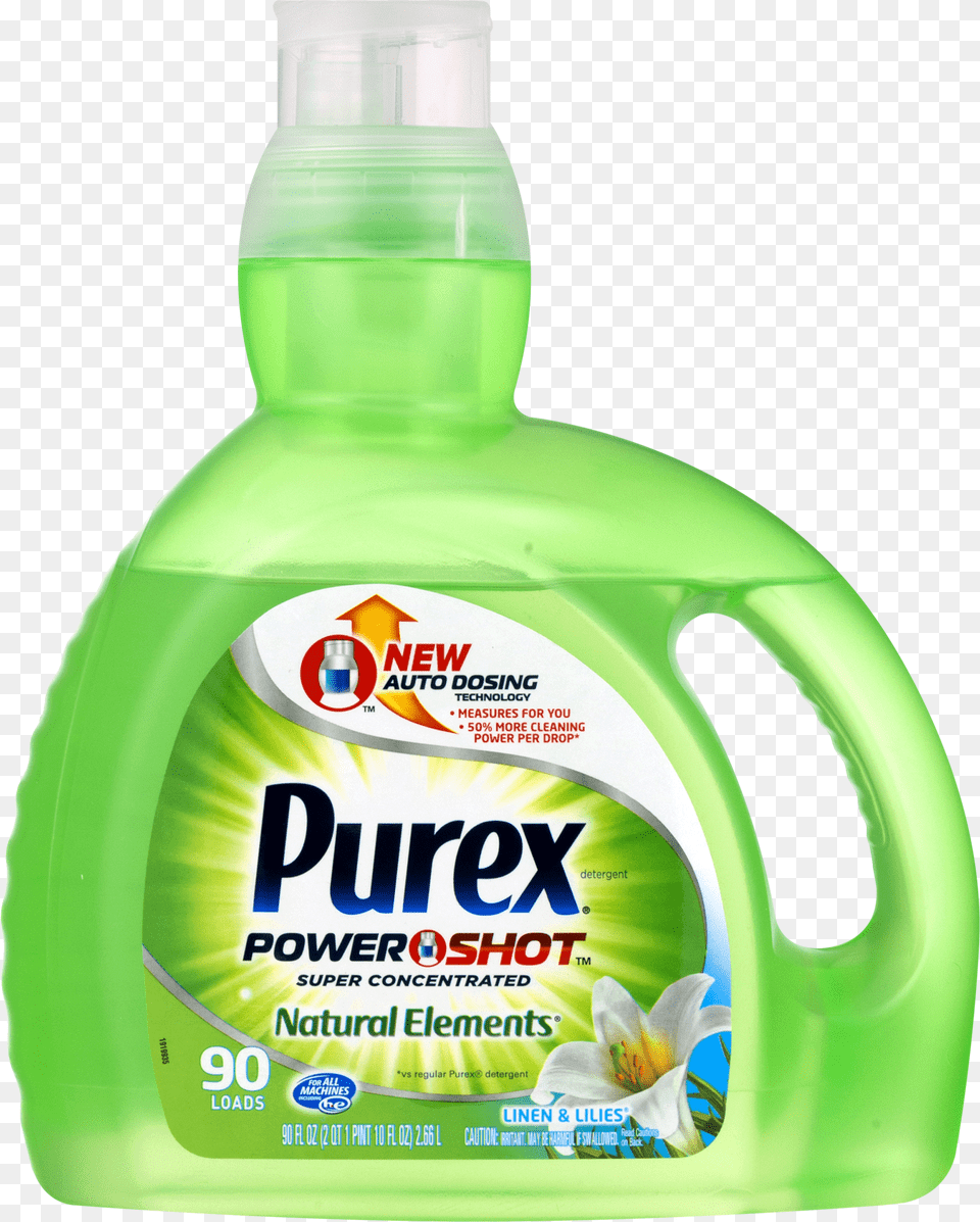 Purex Powershot Linen Amp Lillies Liquid Laundry Detergent Seedless Fruit, Logo, Animal, Fish, Sea Life Free Png Download