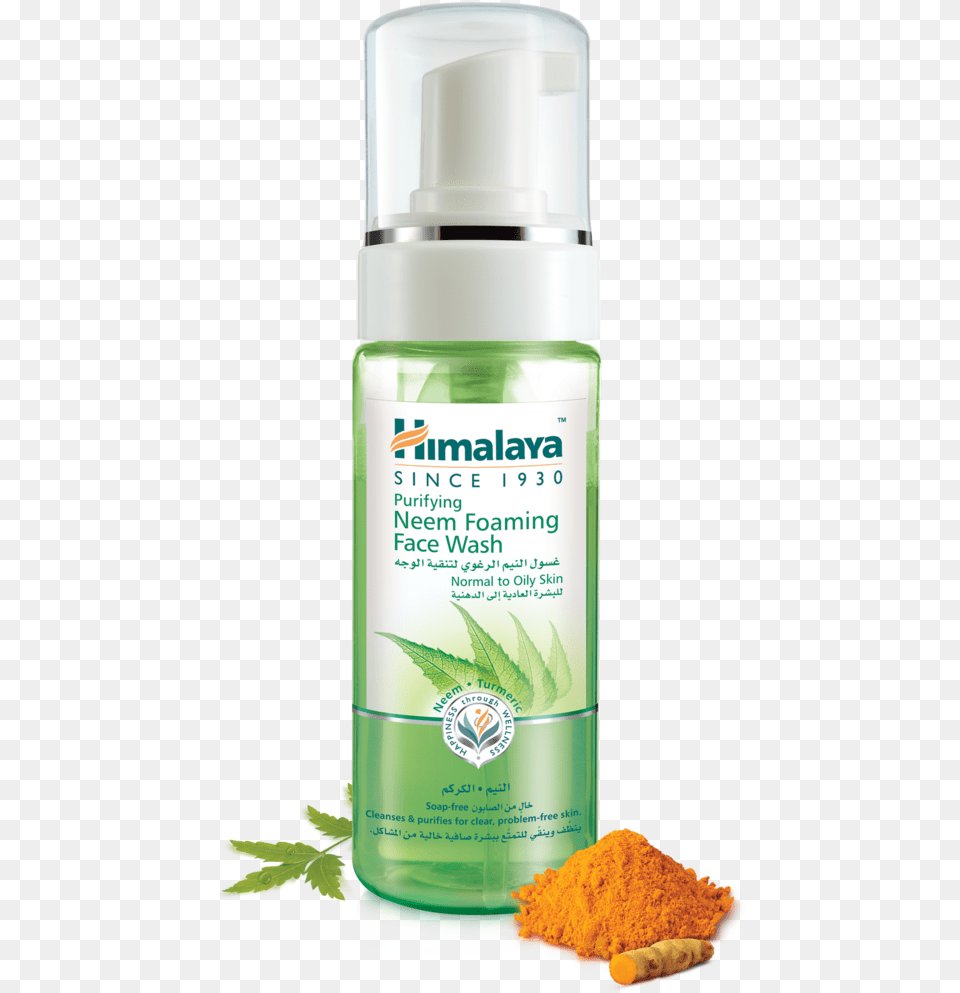 Purifying Neem Foaming Face Wash Himalaya Face Wash Foam, Herbal, Herbs, Plant, Bottle Free Png Download