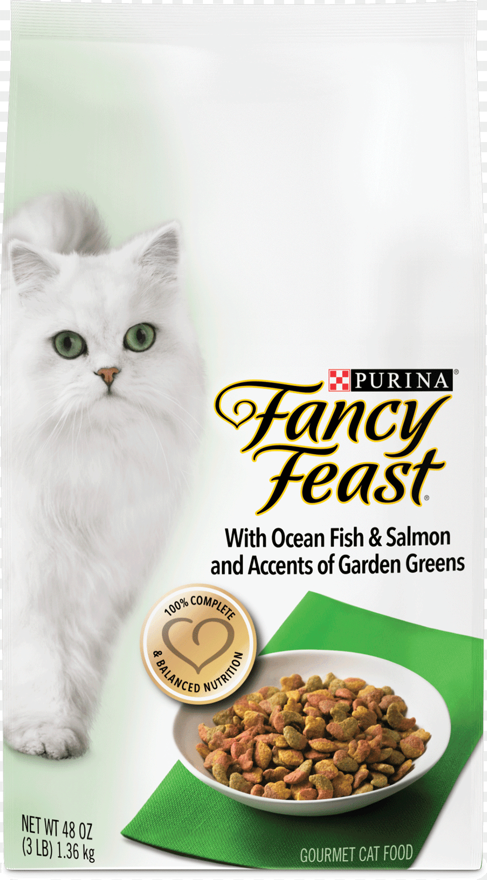 Purina Fancy Feast With Ocean Fish Amp Salmon And Accents Purina Fancy Feast Dry, Animal, Cat, Mammal, Pet Free Png