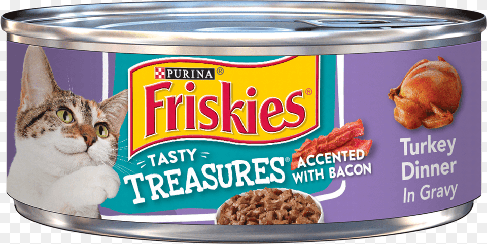 Purina Friskies Tasty Treasures Turkey Dinner In Gravy Friskies Cat Food, Aluminium, Can, Canned Goods, Tin Free Png