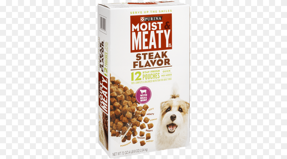 Purina Moist And Meaty Steak Food, Animal, Canine, Dog, Mammal Free Png