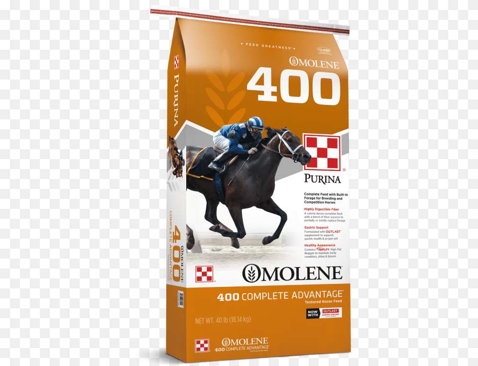 Purina Omolene 400 Horse Feed Purina Omolene, Adult, Advertisement, Male, Man Free Png