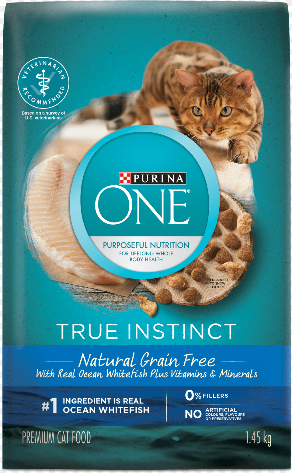 Purina One True Instinct Natural Grain Free With Real, Advertisement, Poster, Animal, Cat Png