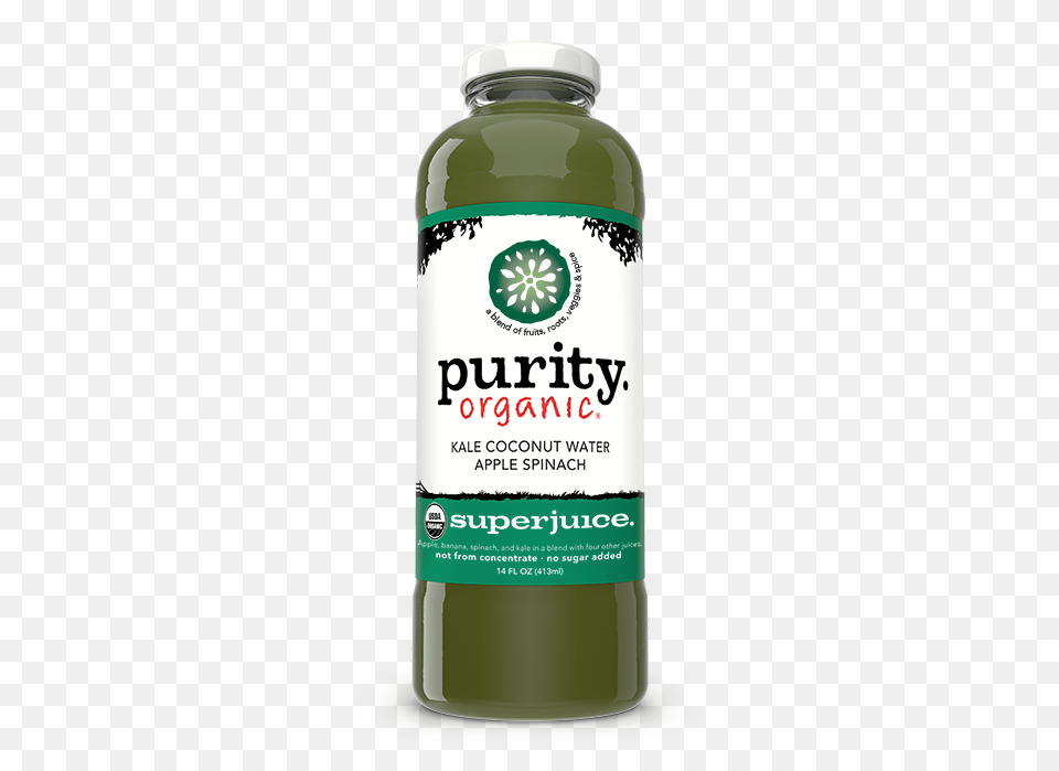 Purity Kale Coconut Water, Beverage, Juice, Bottle, Shaker Free Png Download
