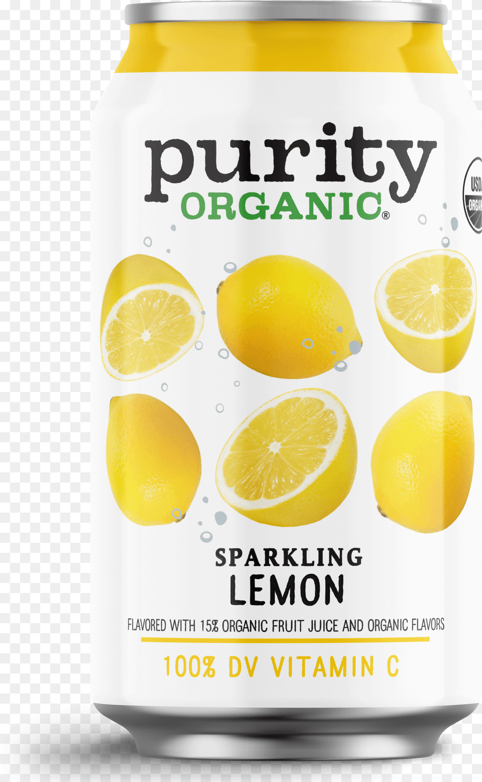 Purity Organic, Beverage, Lemonade, Produce, Citrus Fruit Png Image