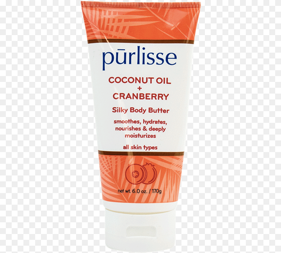 Purlisse Coconut Oil And Cranberry Silky Body Butter, Bottle, Cosmetics, Lotion, Sunscreen Free Png