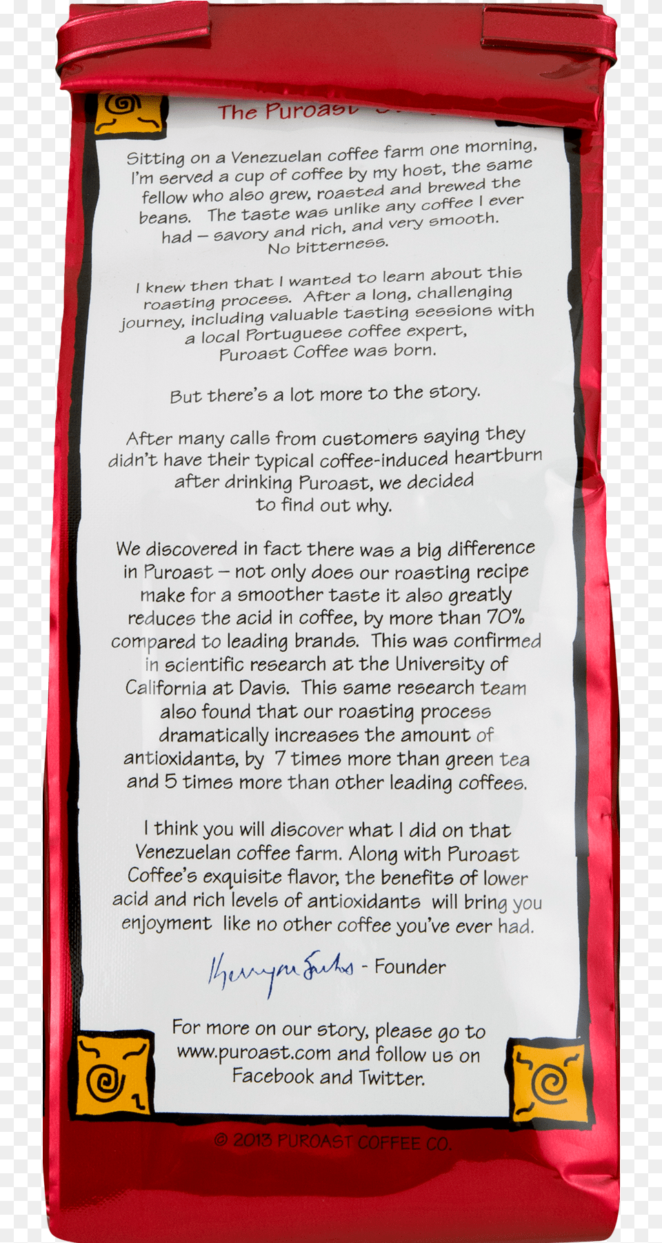 Puroast Coffee Half Caff House Blend 12 Oz, Text, Book, Publication Png