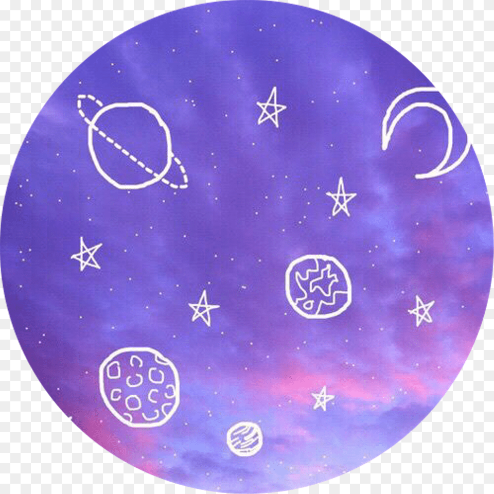 Purple Aesthetic And Stars Image Aesthetic Blue And Purple Background, Nature, Night, Outdoors, Photography Free Transparent Png