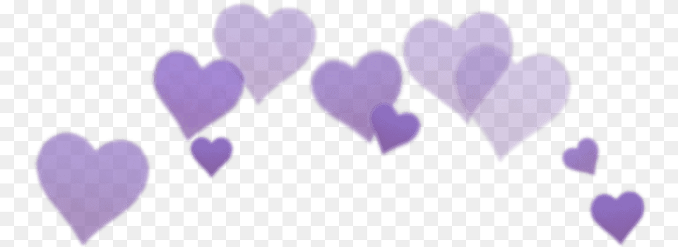 Purple Aesthetic Crown Tumblr Heart Photo Booth Free Png Download