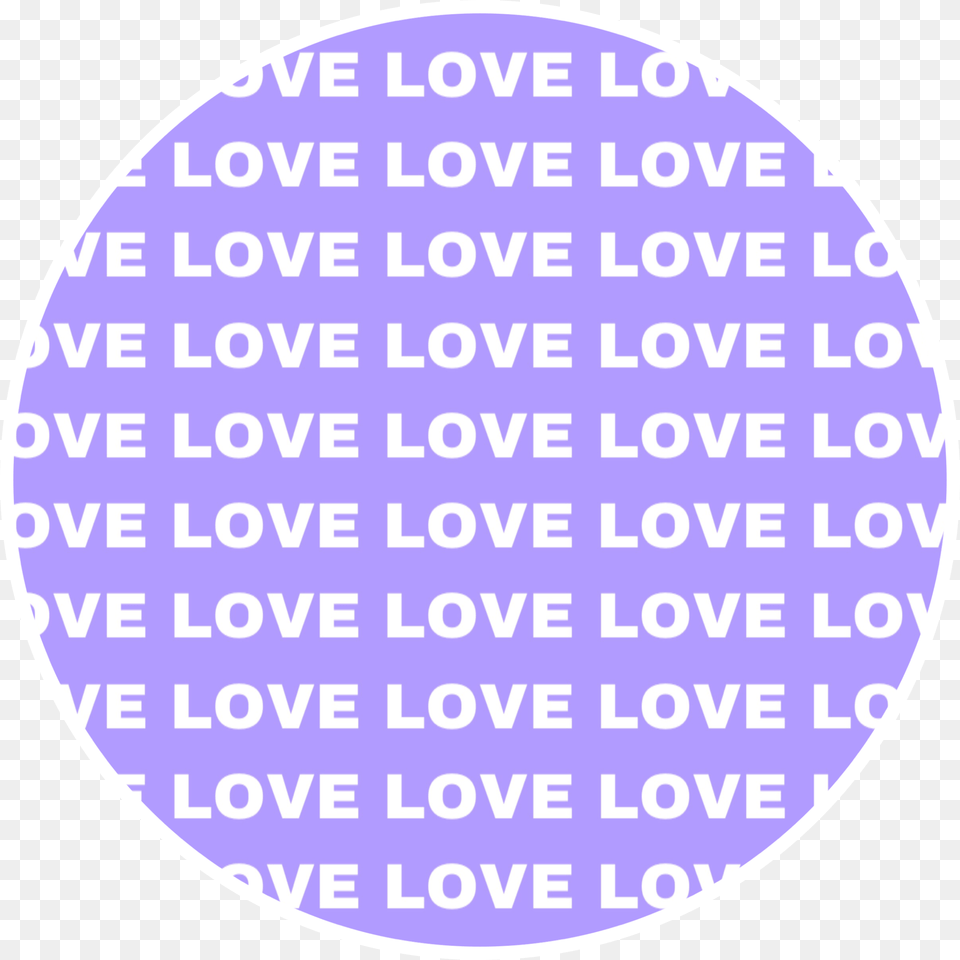 Purple Aesthetic Pastel Icon Circle Love Tumblr Circle, Text, Disk Free Png