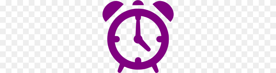 Purple Alarm Clock Icon Free Png Download