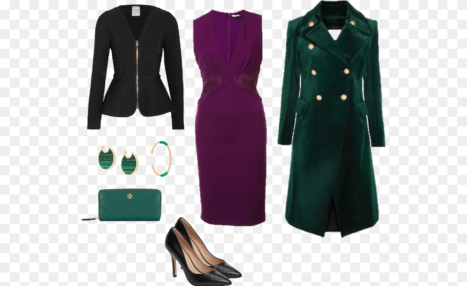 Purple Amp Green Outfit Purple And Green Outfits, Blazer, Clothing, Coat, Velvet Free Png Download