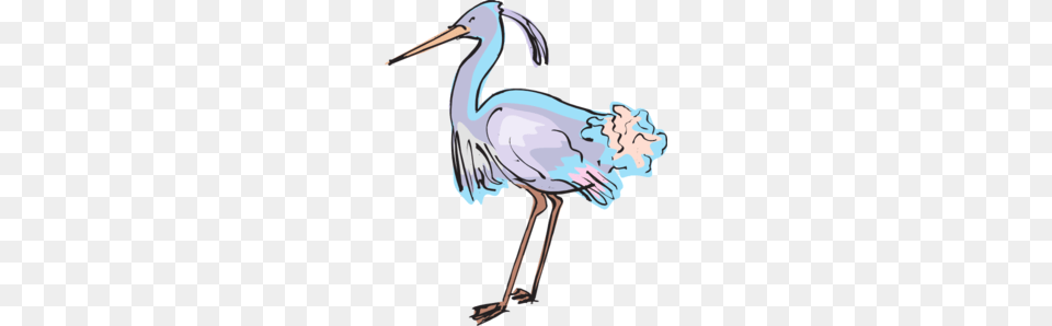 Purple And Blue Heron Clip Art, Animal, Bird, Crane Bird, Waterfowl Free Transparent Png