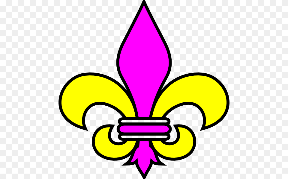 Purple And Gold Fleur De Lis Clip Art Flor De Lis Jpg, Emblem, Symbol, Dynamite, Weapon Free Png