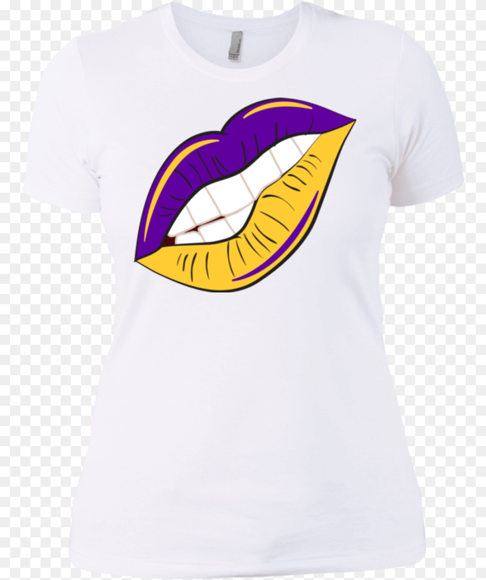 Purple And Gold Lips Slim Fit Trumpeter Swan, Clothing, T-shirt Free Transparent Png