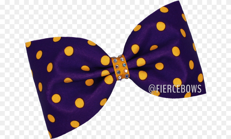 Purple And Gold Polka Dot Tailless Bow Polka Dot, Accessories, Formal Wear, Tie, Bow Tie Free Transparent Png