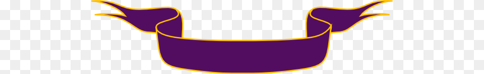 Purple And Gold Ribbon Clip Art Free Png