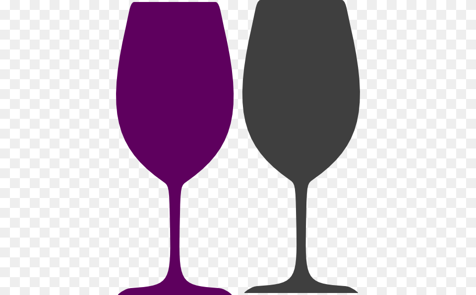Purple And Gray Wine Glasses Clip Art Wine Glass Clipart Purple, Alcohol, Beverage, Goblet, Liquor Free Png