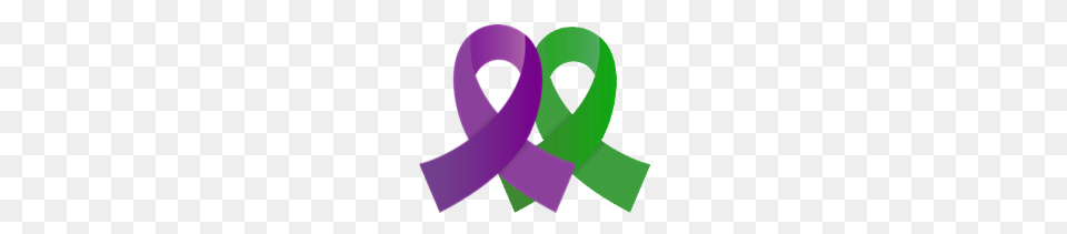 Purple And Green Ribbons Fight Like A Girl, Knot Png