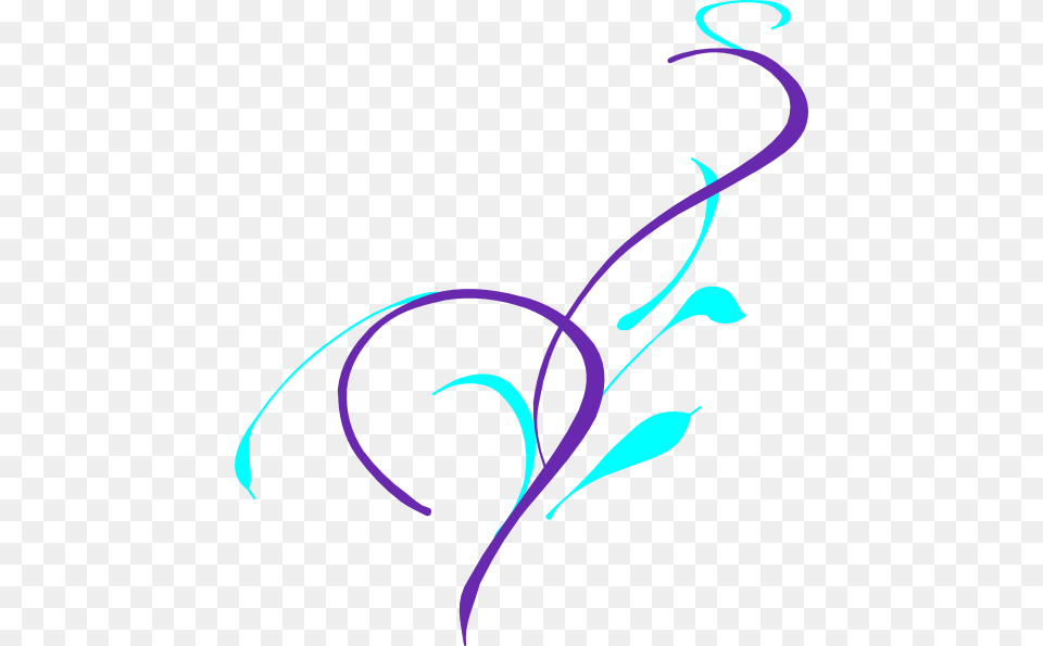 Purple And Teal Wedding Vine Clip Art, Floral Design, Graphics, Pattern, Smoke Pipe Png Image