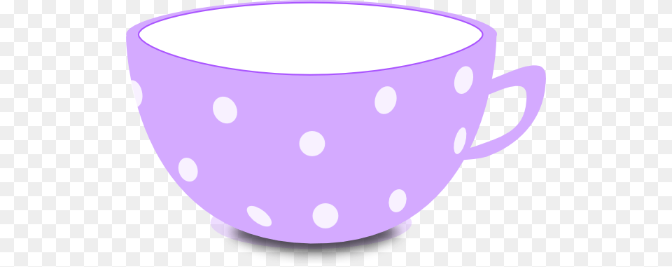 Purple And White Clip Art, Cup, Bowl Free Png Download