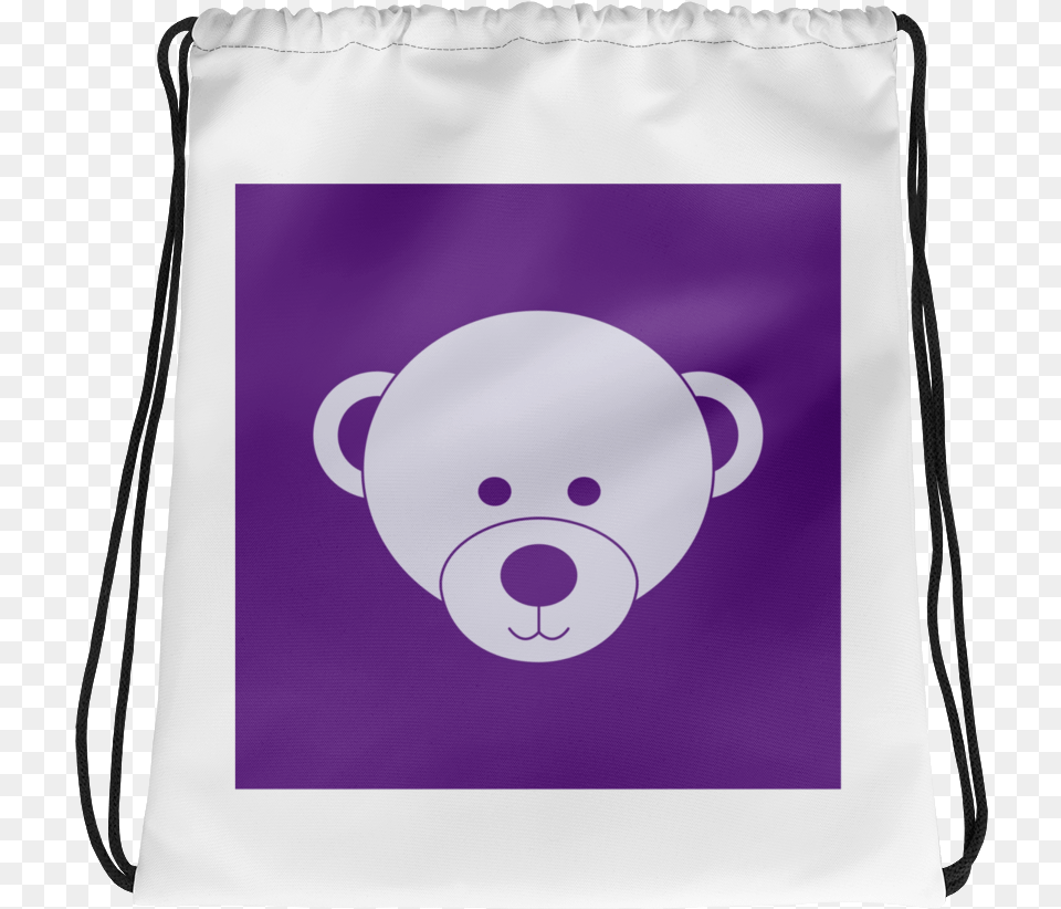 Purple And White Drawstring Bag Handbag, Cushion, Home Decor Png Image