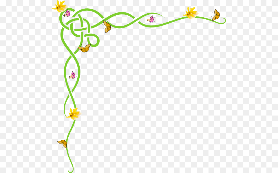 Purple And Yellow Border, Knot, Art, Floral Design, Graphics Png