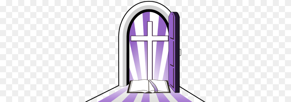 Purple Arch Cliparts, Cross, Symbol, Door, Altar Free Transparent Png
