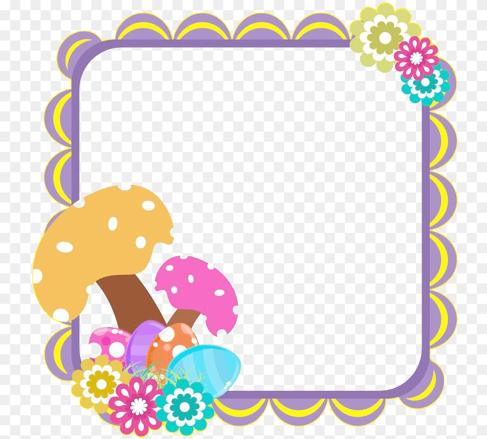 Purple Area Clip Art Cute Colorful Border Frame, Person, People, Food, Cream Free Png