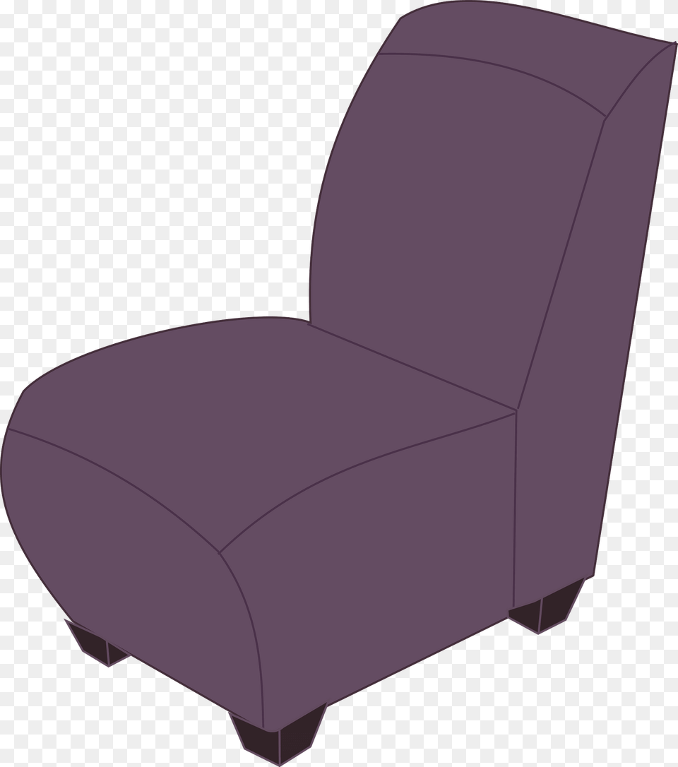 Purple Armless Chair Clipart, Furniture, Clothing, Hardhat, Helmet Free Transparent Png