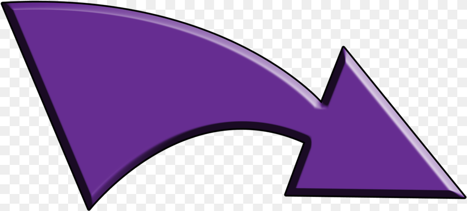 Purple Arrow Clipart Hd Download Purple Curved Arrow Clipart, Logo, Symbol Free Png
