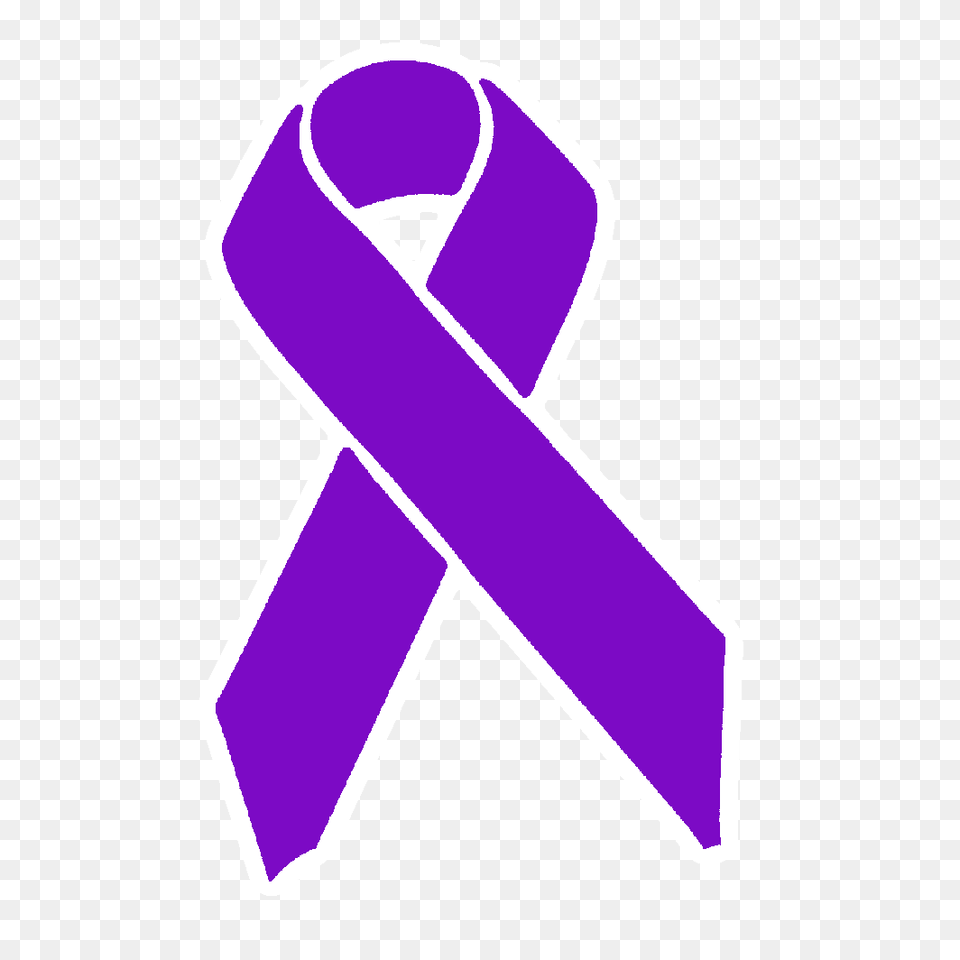 Purple Awareness Ribbon Sticker, Symbol, Animal, Fish, Sea Life Free Transparent Png