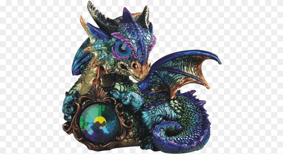 Purple Baby Dragon And Gem Statue Home And Holiday Shops Green And Purple Dragon With, Accessories, Animal, Bird, Chicken Png Image