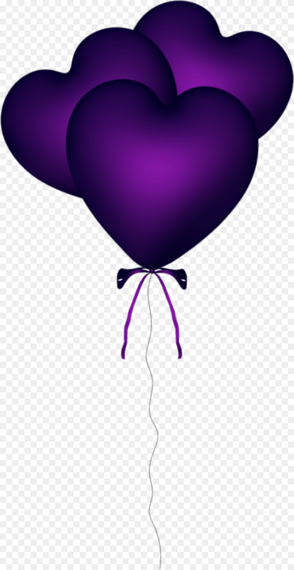 Purple Balloon Balloons Heart Sticker Purple Heart Baloon Png