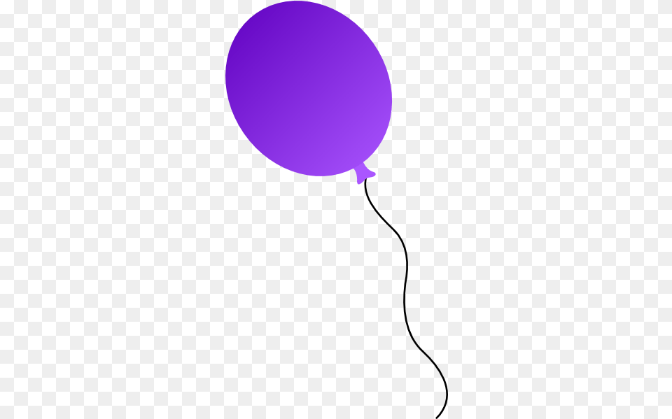 Purple Balloon Clipart Purple Birthday Balloon Clipart, Aircraft, Transportation, Vehicle, Airship Free Png