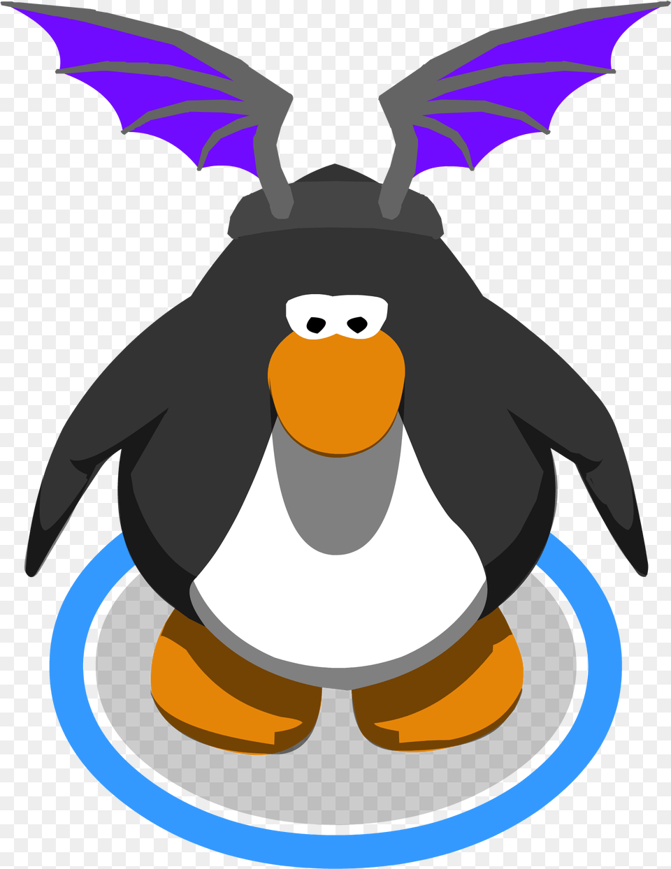 Purple Bat Wings In Game Club Penguin Character In Game, Baby, Person, Animal, Bird Free Transparent Png