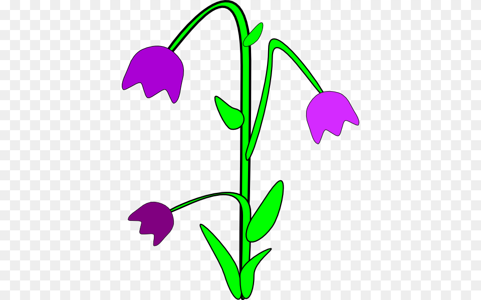 Purple Bell Flowers Clip Art Vector, Flower, Petal, Plant Free Png Download