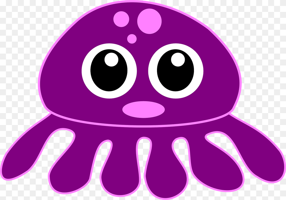Purple Big Eyed Octopus Clipart, Plush, Toy, Animal, Sea Life Free Transparent Png
