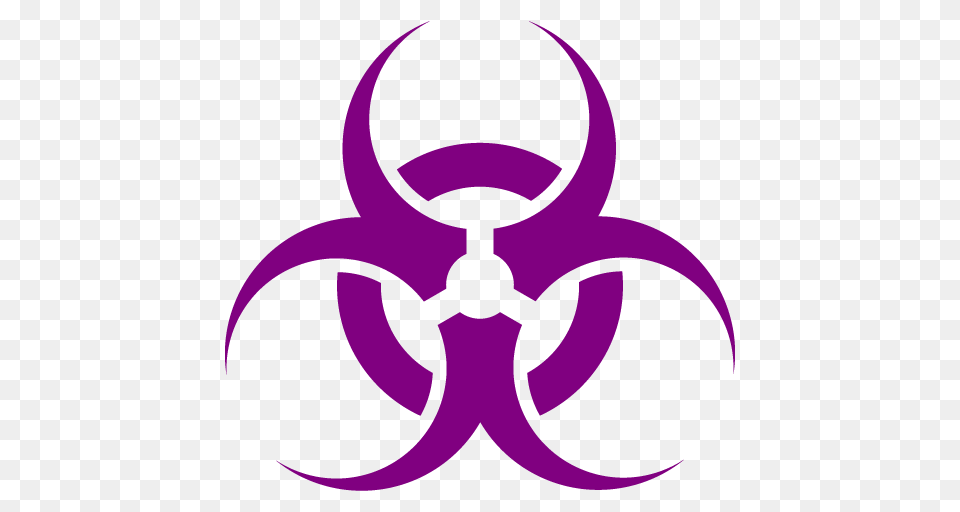 Purple Biohazard Icon, Symbol Png Image