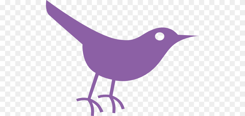 Purple Bird Clip Art, Animal, Blackbird, Wren, Fish Free Png Download