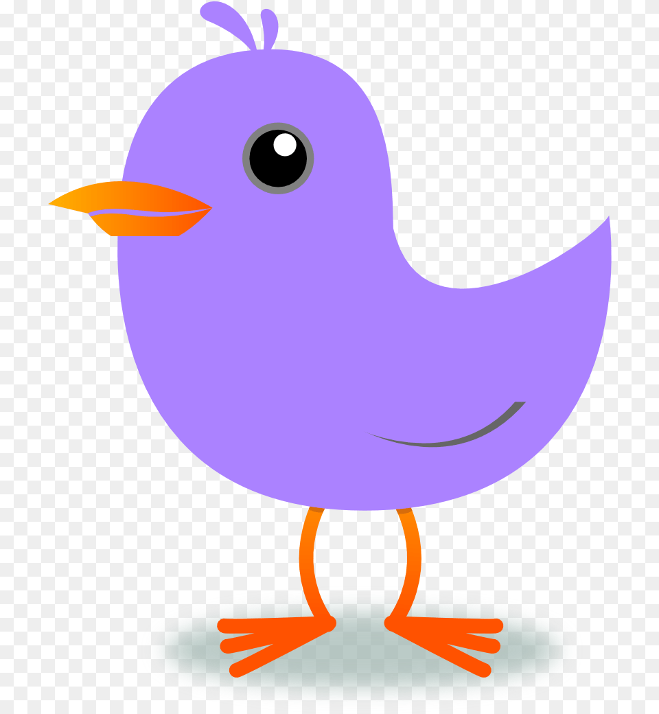 Purple Bird Clipart Chirp Qr, Animal, Beak, Astronomy, Moon Free Png