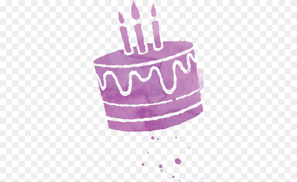 Purple Birthday Cake, Stain, Paper, Texture, Home Decor Png