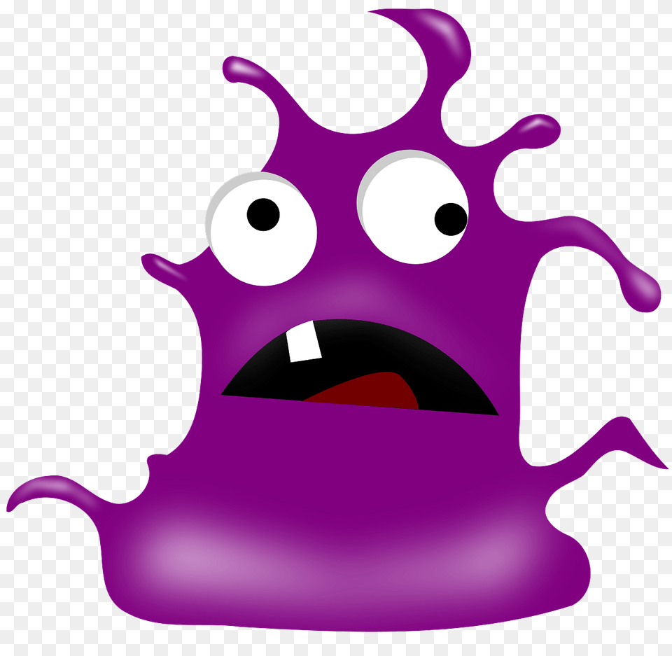 Purple Blob With Face, Animal, Mammal, Pig Png Image