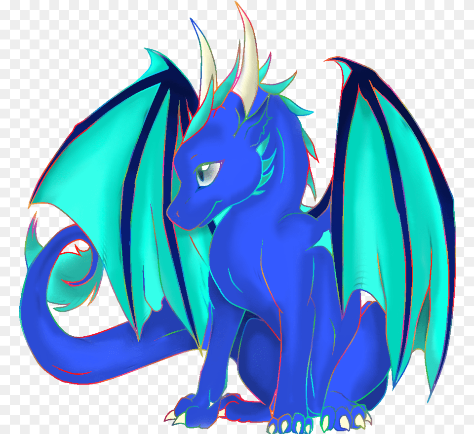 Purple Blue Dragon Standing With Wings Spread Clipart Cute Dragon, Baby, Person Free Png