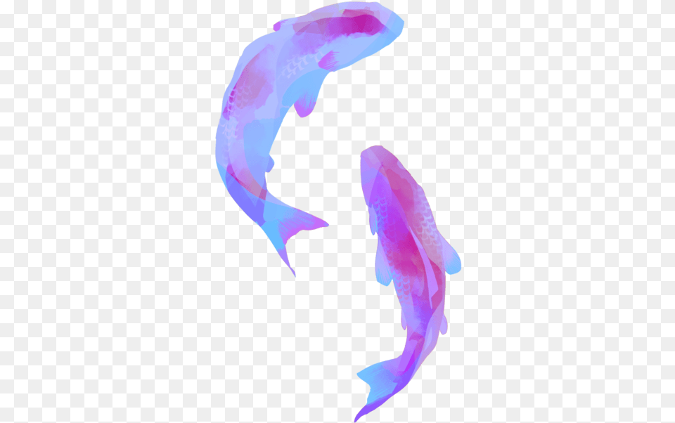 Purple Blue Pastel Aesthetic Transparent Background, Animal, Person, Sea Life, Aquatic Png Image