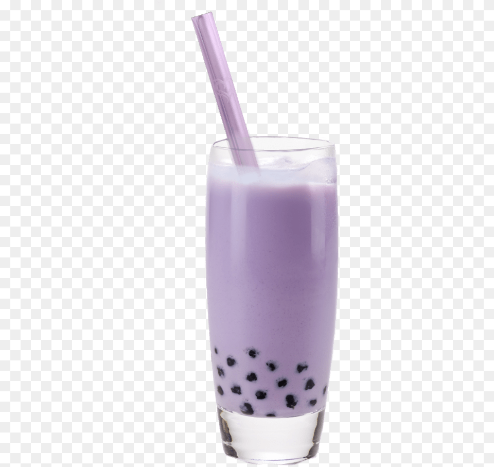 Purple Boba Tea Heartstraw Boba Tea, Beverage, Milk Free Transparent Png